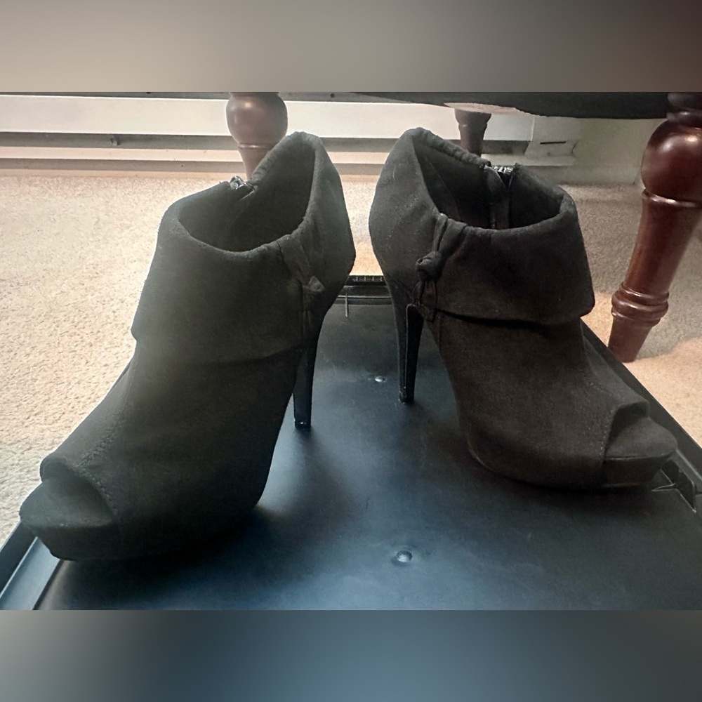 Women’s Stiletto Bootie Heels Peep Toe